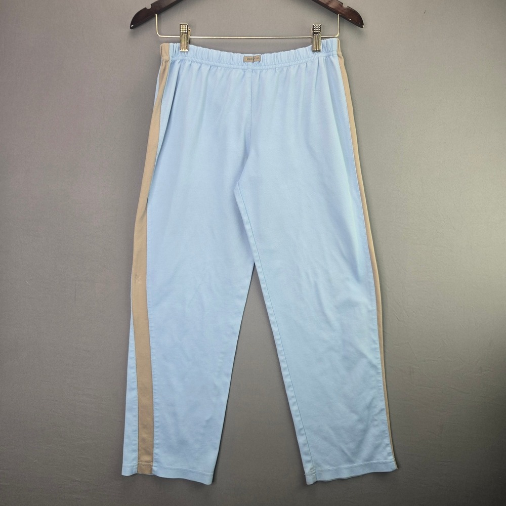 Exofficio Pants Buzz Off Insect Shield Kids M Blue Tan Stripe Hiking Outdoor